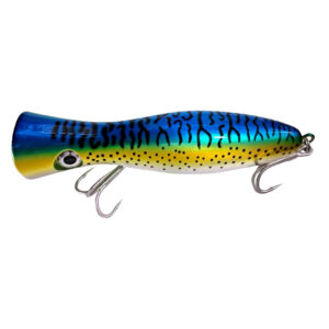 Addict Pro Popper Lure - 78g blue and yellow