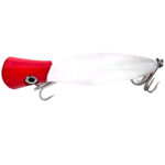Addict Pro Popper Lure - 78g red head white body
