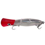 Addict Pro Popper Lure - 78g red head silver body