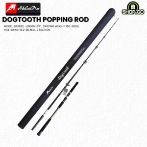 Addict pro rod - Dogtooth Popping Rod with Hard Case