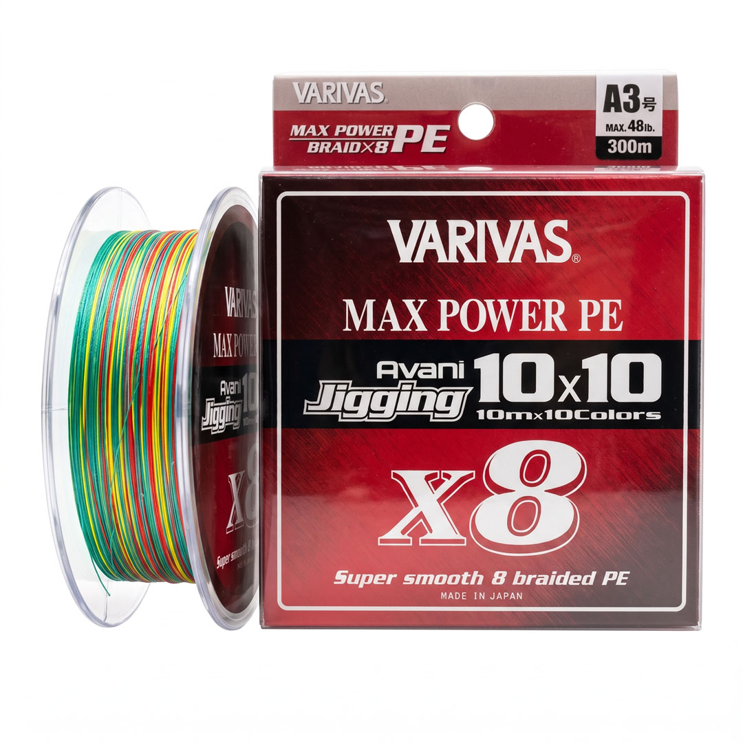 Varivas Avani Jigging 10x10 Max Power PE X8 Braid 300m | Maldives Fishing Gear
